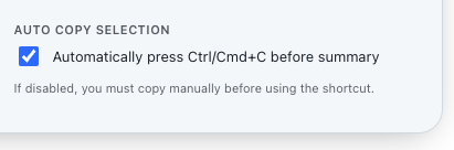 Auto Copy Selection